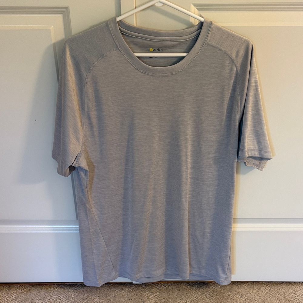 Zella Men's Light Gray Short Sleeve Tee